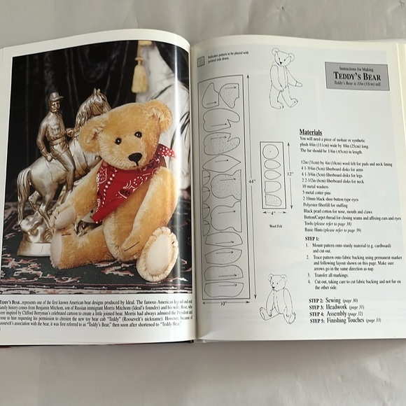 NWT Teddy’s Bears Tales & Patterns Hardcover BOOK Linda Mullins Patriotic 1997 - Picture 8 of 17
